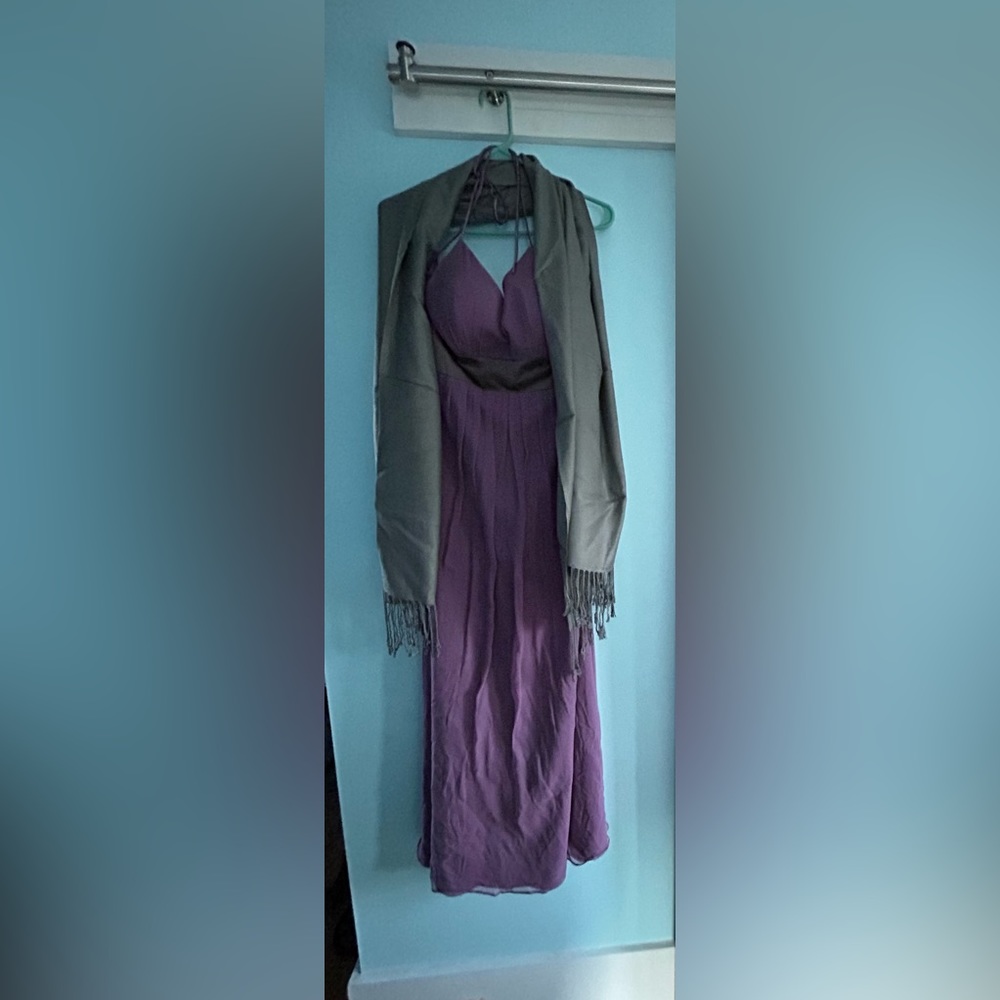 Dark lavender gown